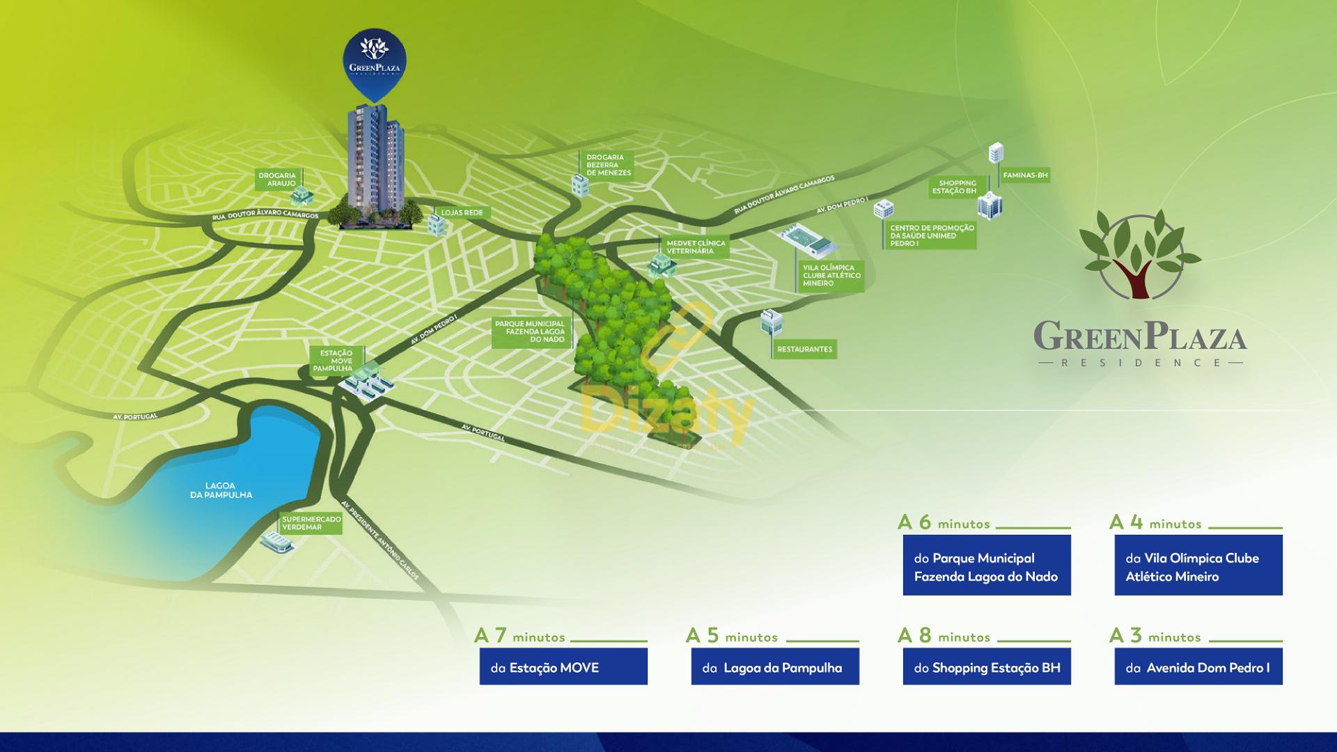 APARTAMENTOS A VENDA NO GREEN PLAZA RESIDENCE EM BELO HORIZONTE