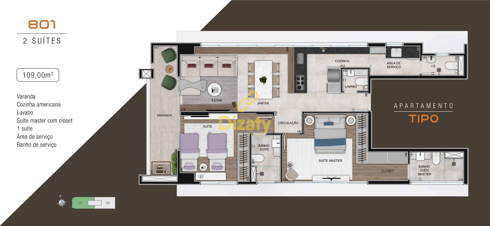 Apartamento, 2 quartos, 73 m² - Foto 16