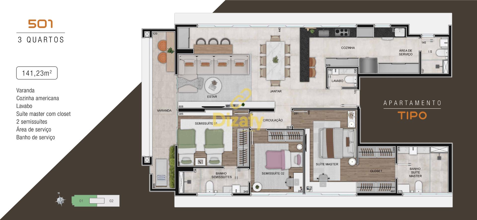 Apartamento, 1 quarto, 109 m² - Foto 15