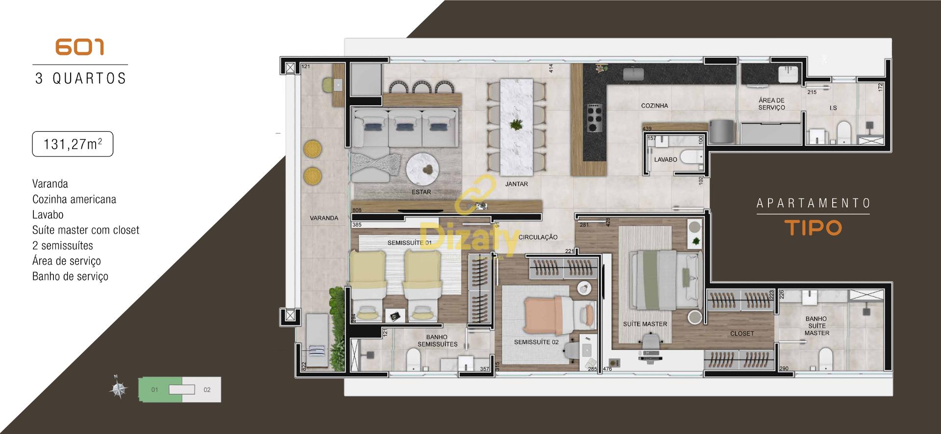 Apartamento, 1 quarto, 109 m² - Foto 16