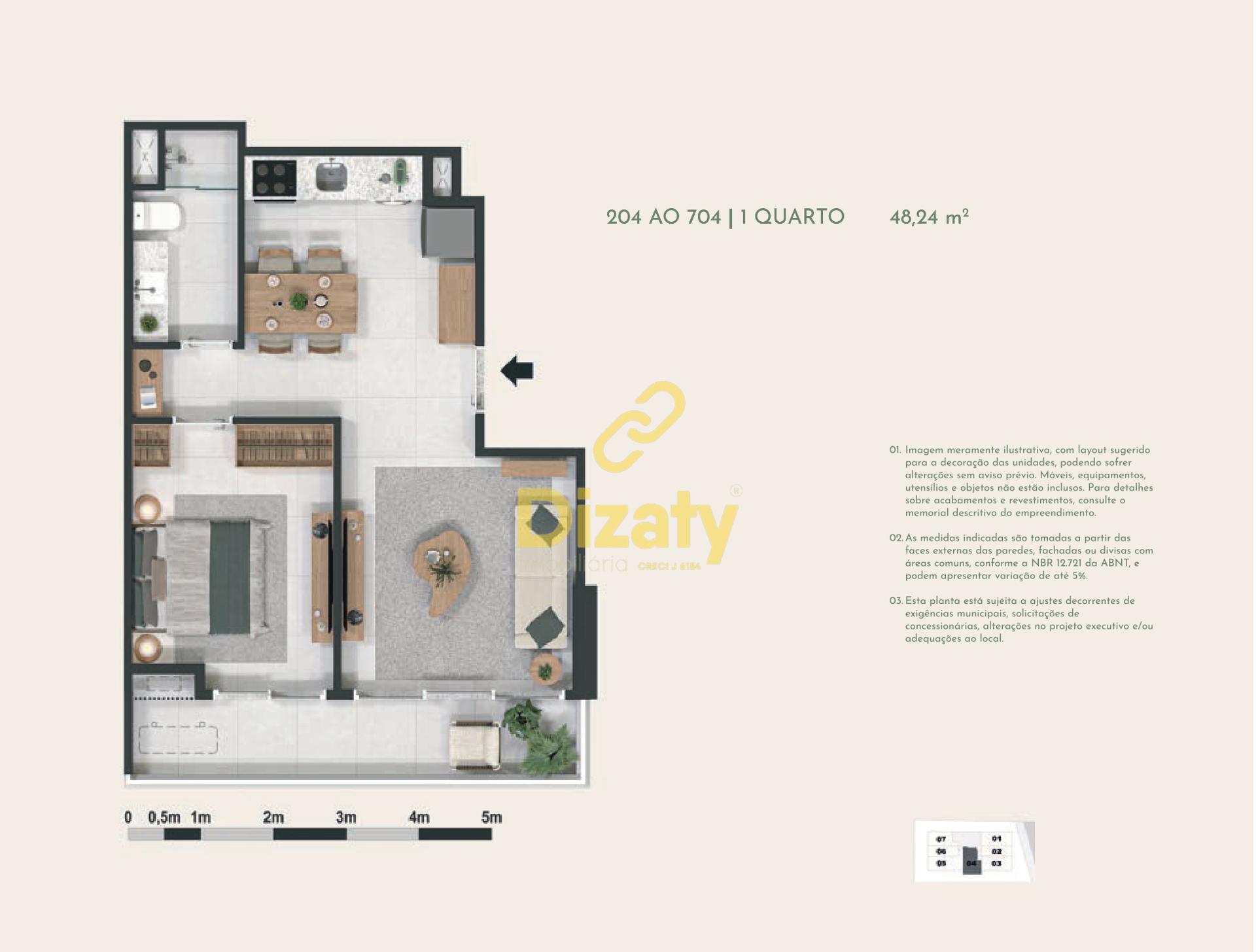 Apartamento, 1 quarto, 34 m² - Foto 37