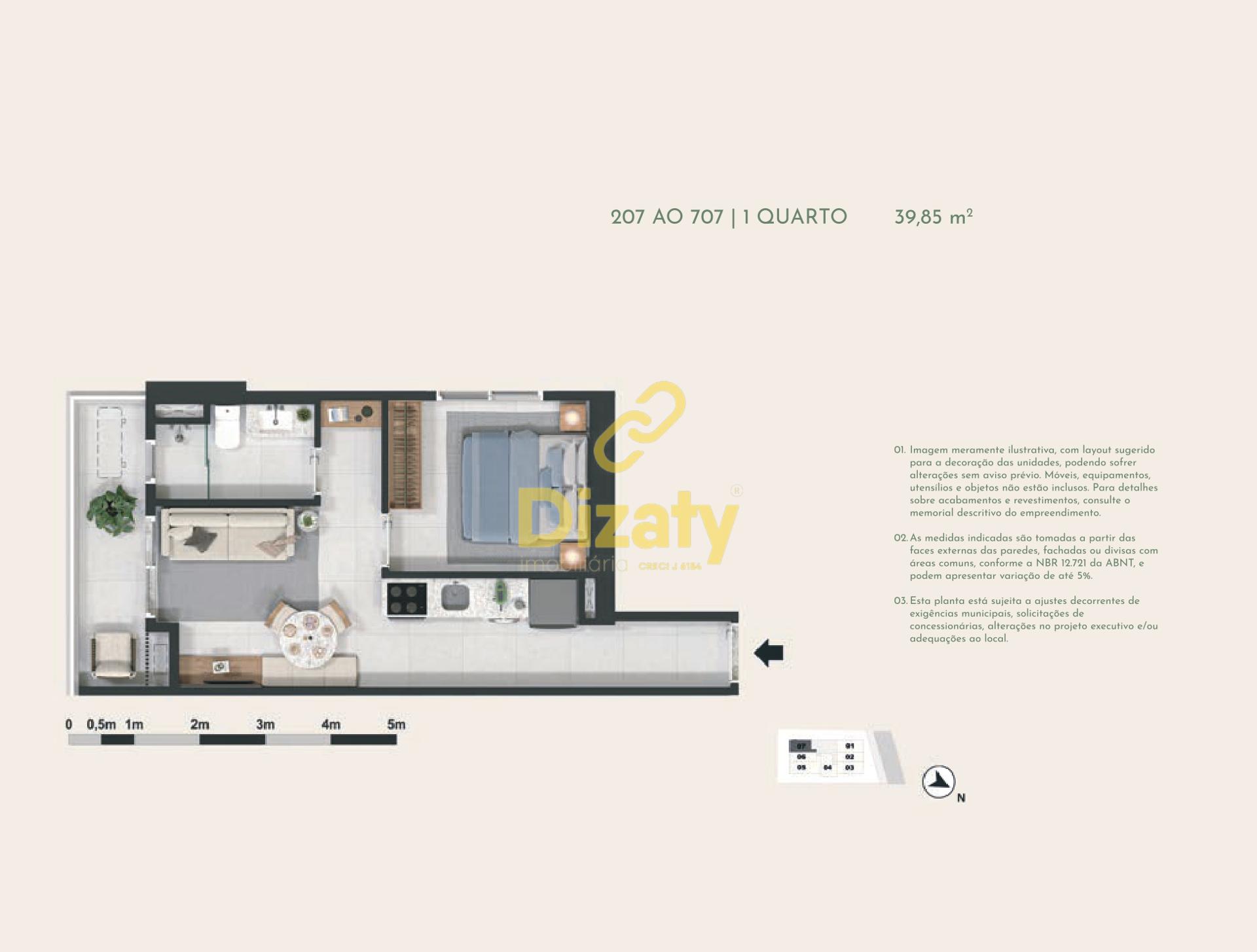 Apartamento, 1 quarto, 34 m² - Foto 40