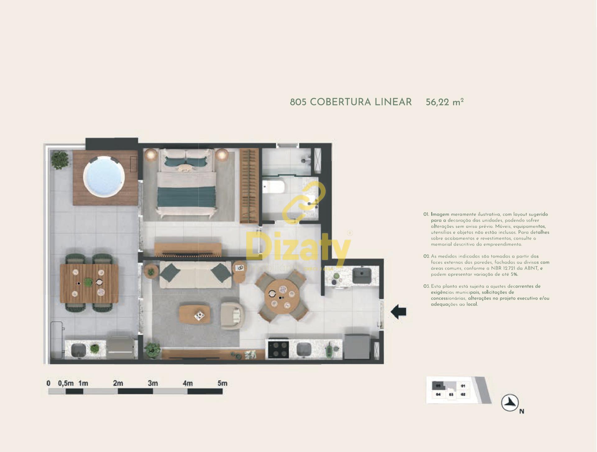 Apartamento, 1 quarto, 34 m² - Foto 45