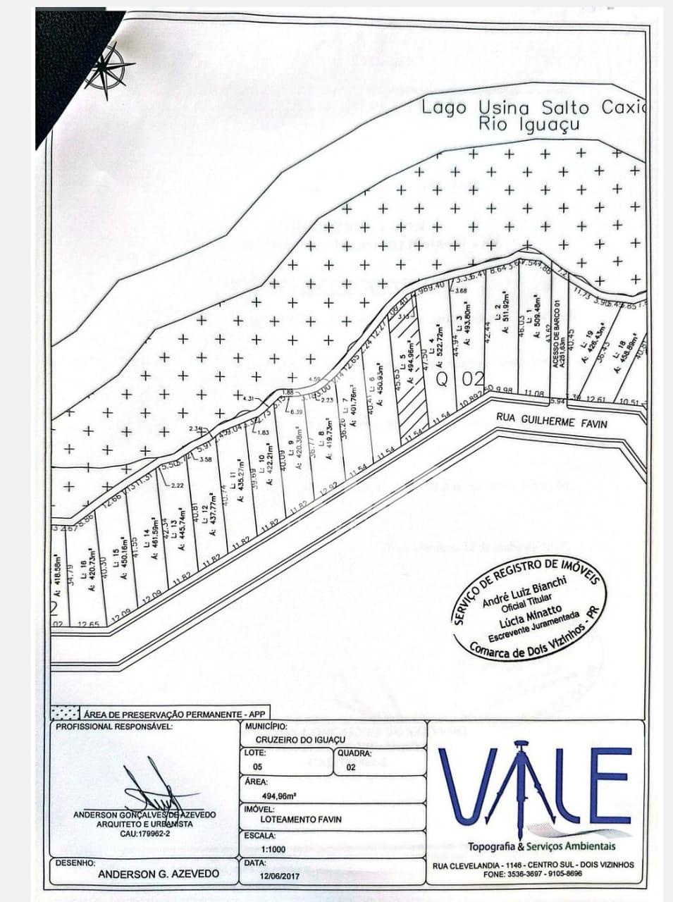 Lote à venda, Loteamento Favim, CRUZEIRO DO IGUACU - PR
