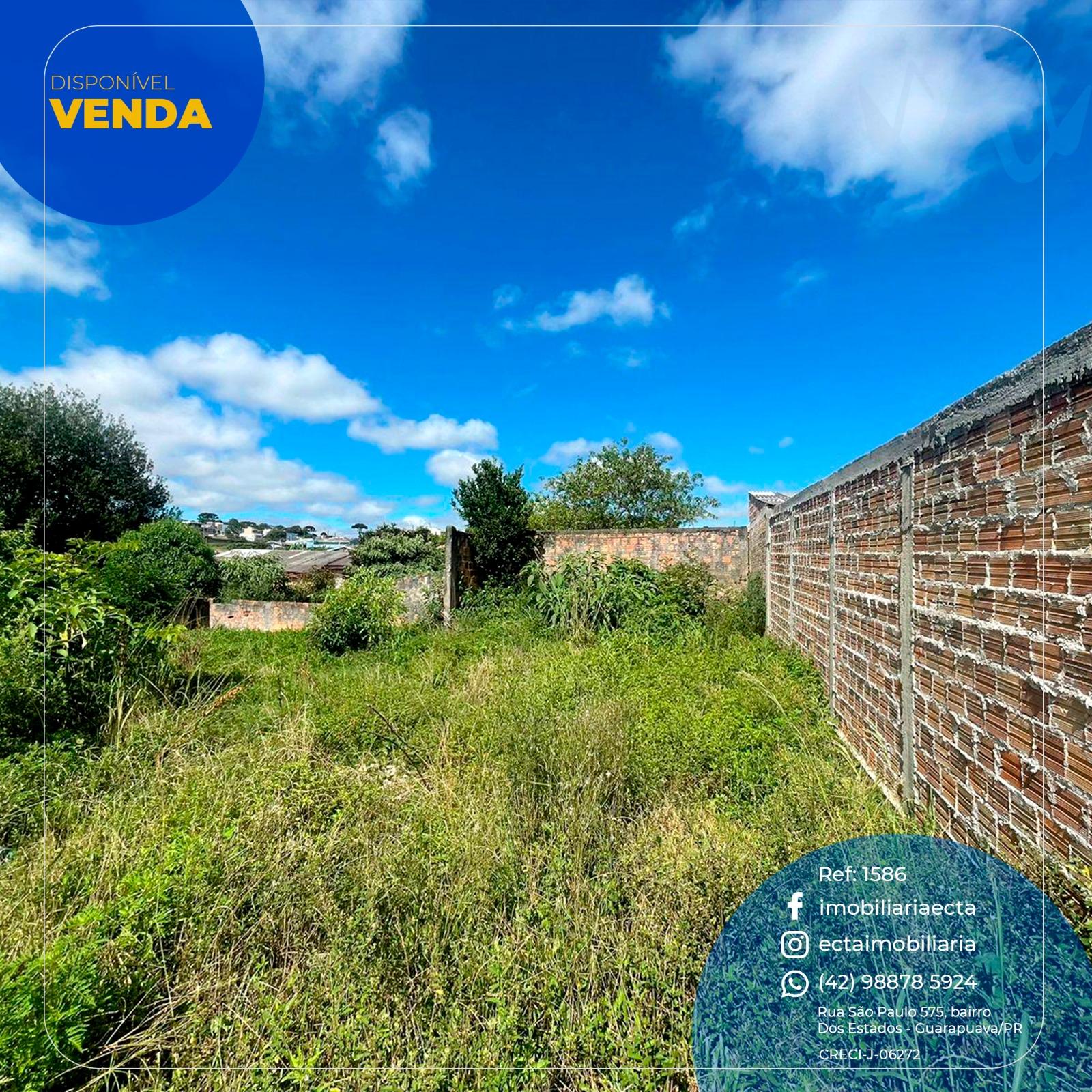 Terreno à venda, Jardim das Américas, GUARAPUAVA - PR