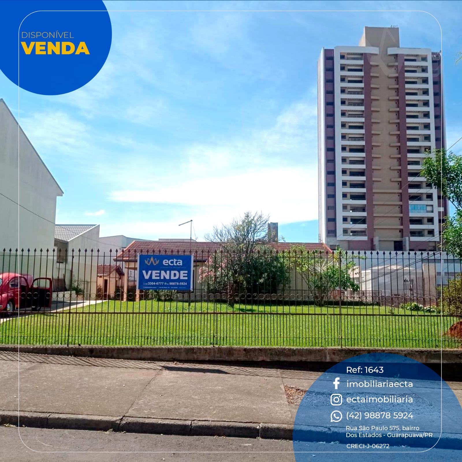Terreno à venda, Centro, GUARAPUAVA - PR