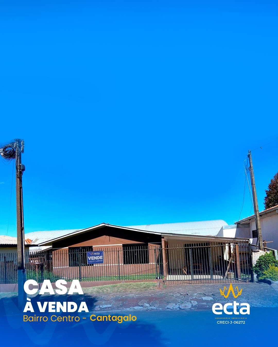 Casa com 2 dormitórios à venda, Centro, CANTAGALO - PR