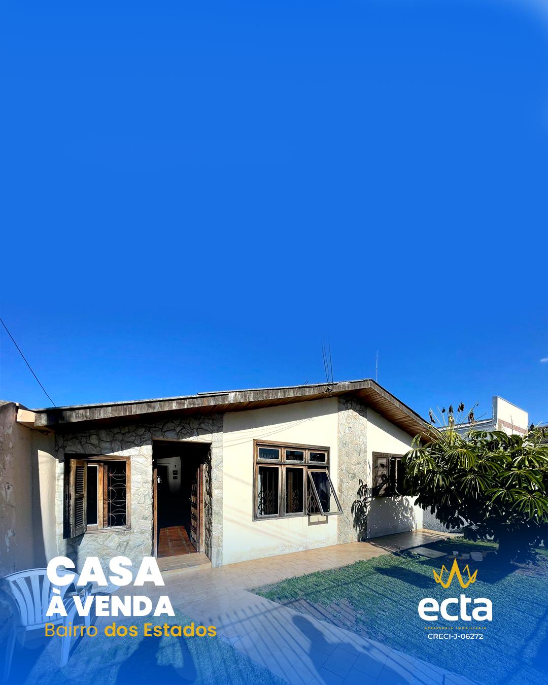 Ampla casa à venda no Bairro dos Estados, GUARAPUAVA - PR