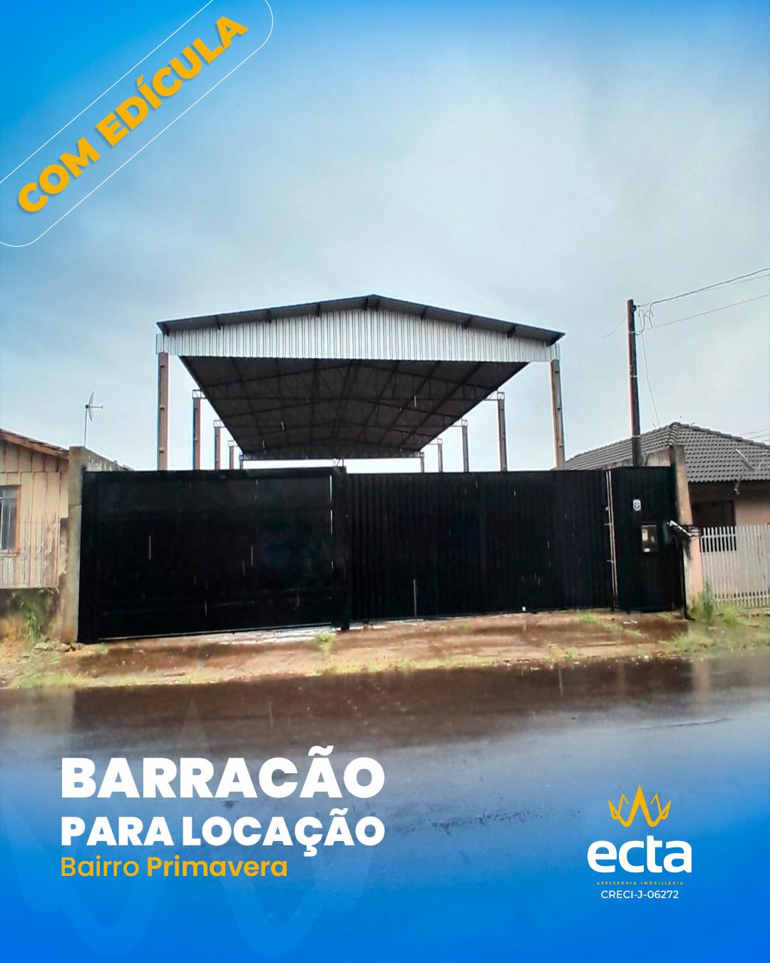 Barrac?o para loca??o, Primavera, GUARAPUAVA - PR