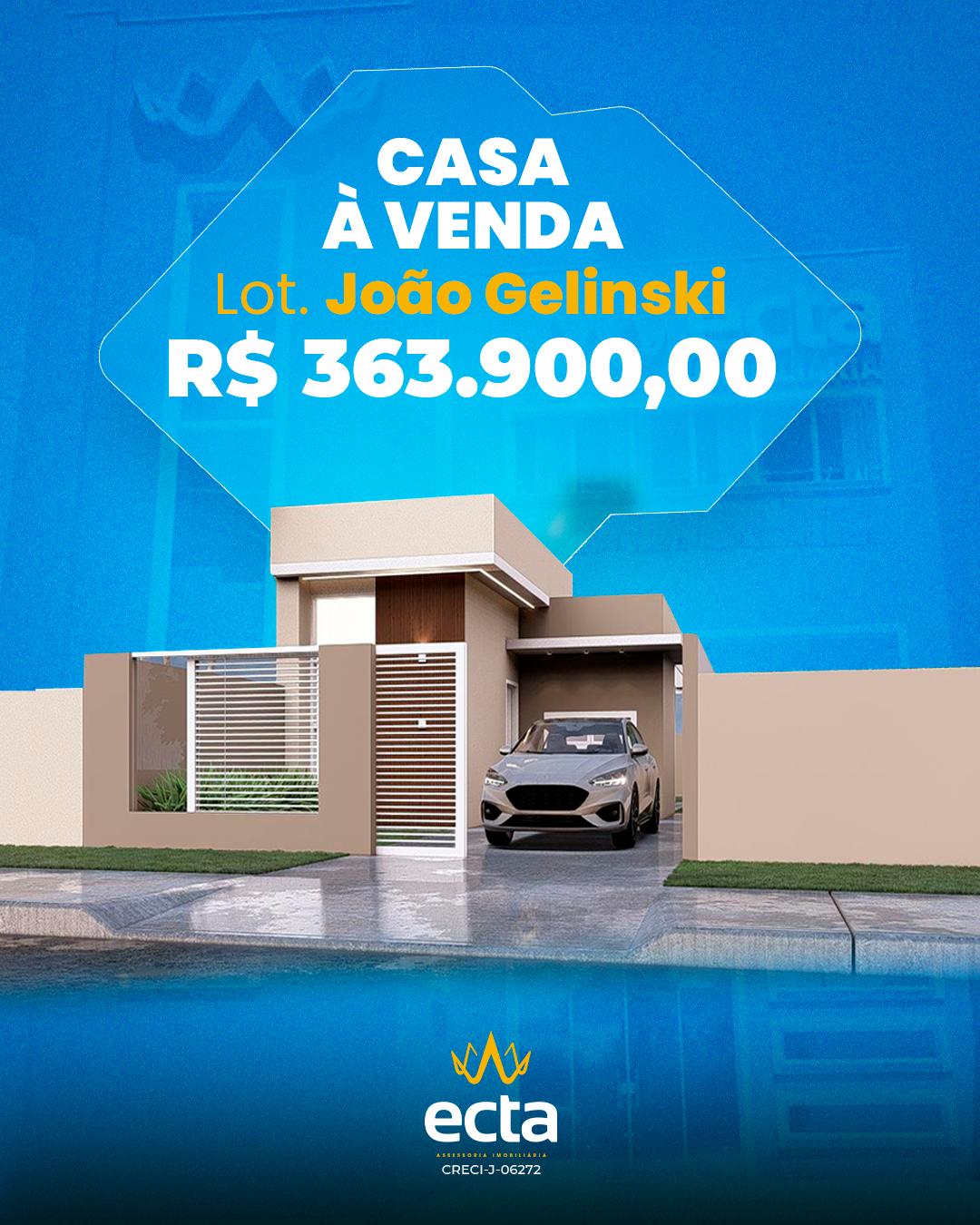 Casa à venda, LOTEAMENTO JOAO GELINSKI, GUARAPUAVA - PR