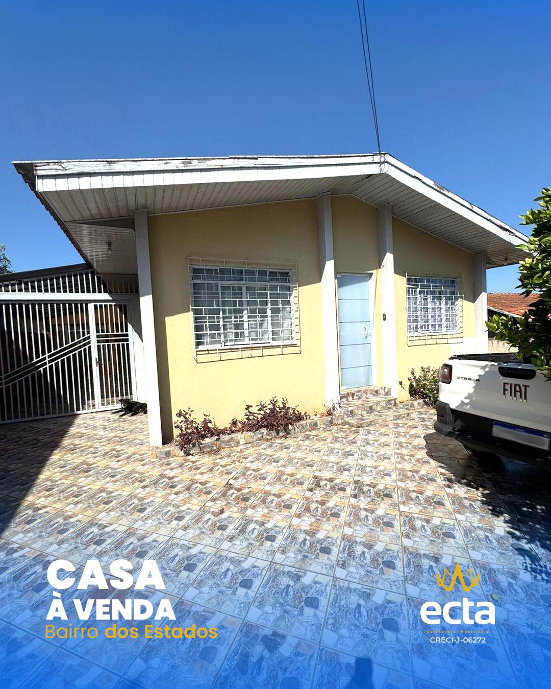 CASA À VENDA - ESPAÇO, CONFORTO, Dos Estados, GUARAPUAVA - PR