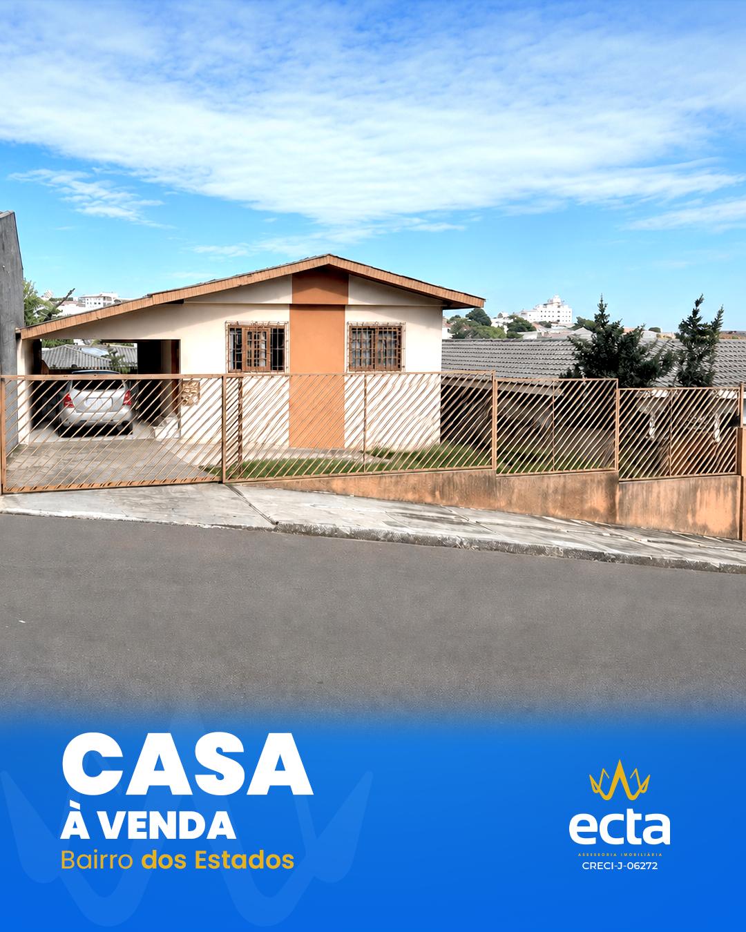 Belíssima casa em alvenaria, localizada  no bairro Dos Estados