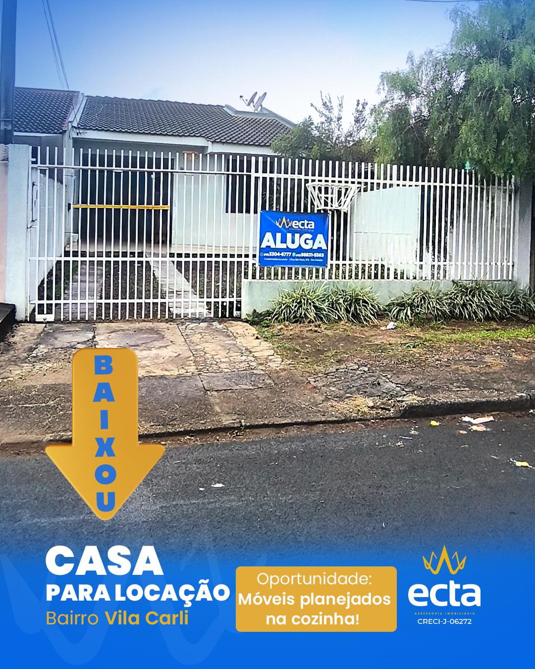 Excelente Casa pra loca??o, Vila Carli, GUARAPUAVA - PR