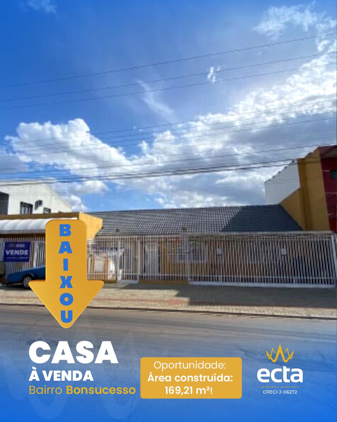 Casa com 3 dormitórios à venda, Bonsucesso, GUARAPUAVA - PR