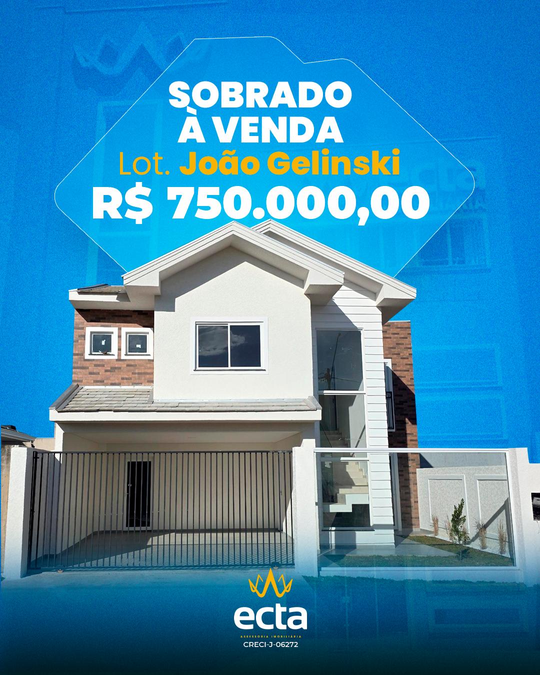 Sobrado de Alto Padrão à Venda no bairro JOÃO GELINSKI, GUARAP...