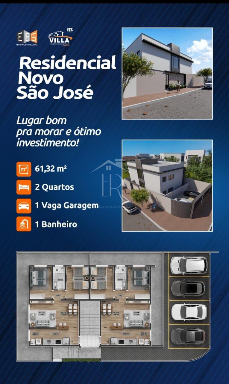 Apartamento com 2 dormitórios à venda, SÃO JOSE, SAO SEBASTIAO DO PARAISO - MG