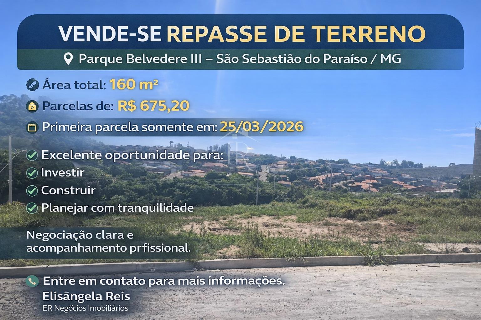 Ótimo terreno a venda no Belvedere III