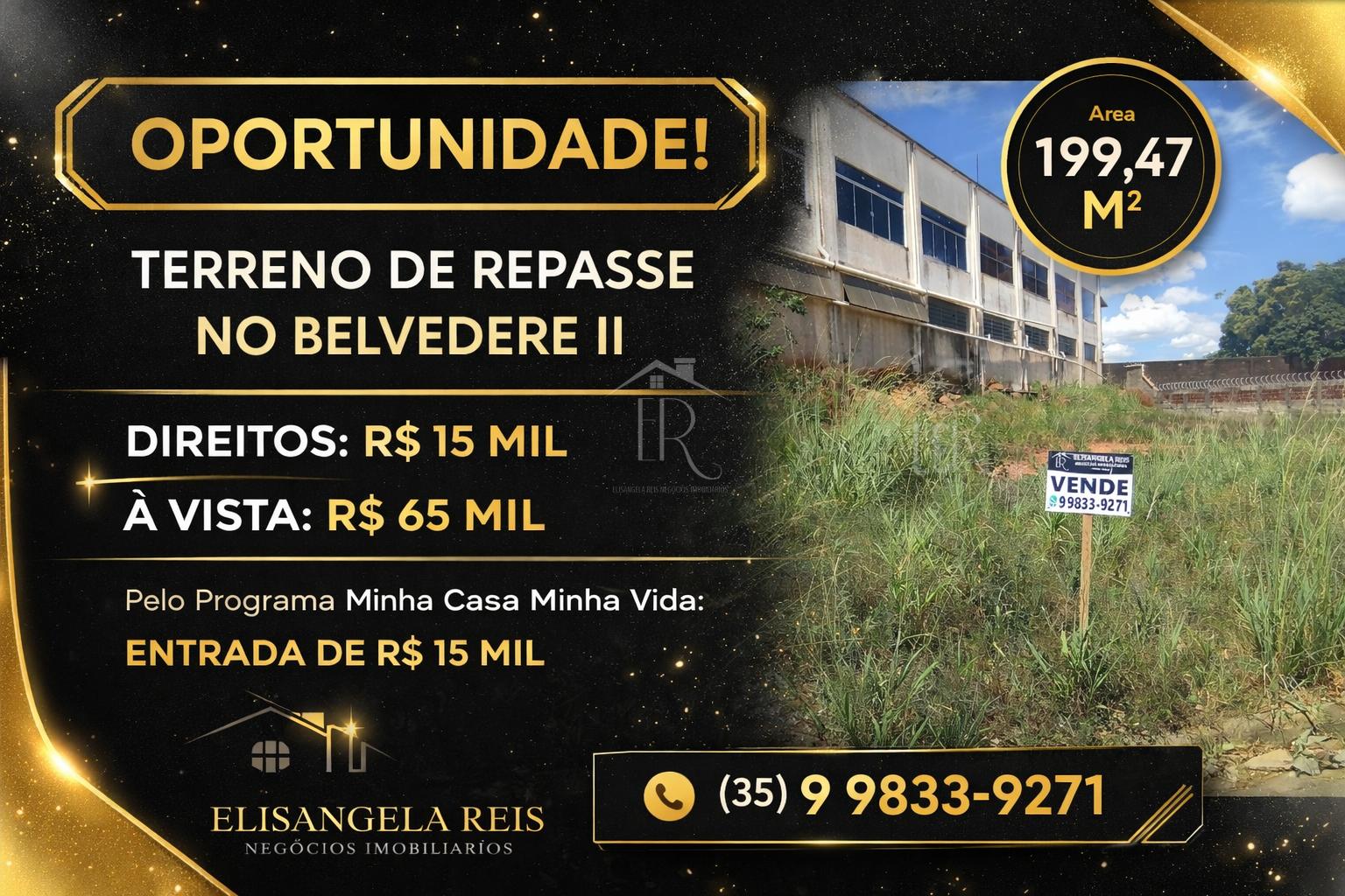 Terreno à venda, PARQUE BELVEDERE II, SAO SEBASTIAO DO PARAISO - MG