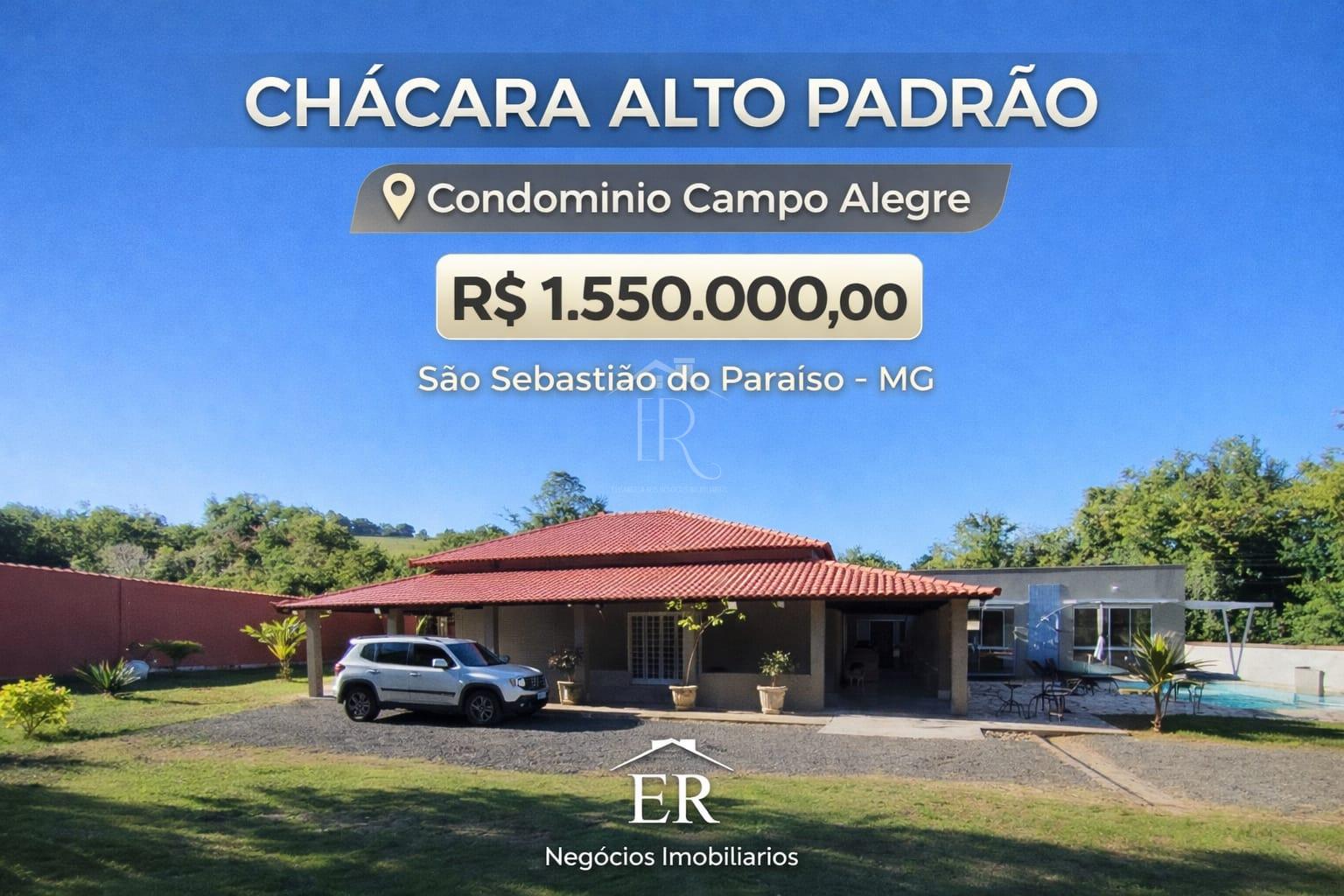 Chácara Alto Padrão, CAMPO ALEGRE, SAO SEBASTIAO DO PARAISO - MG
