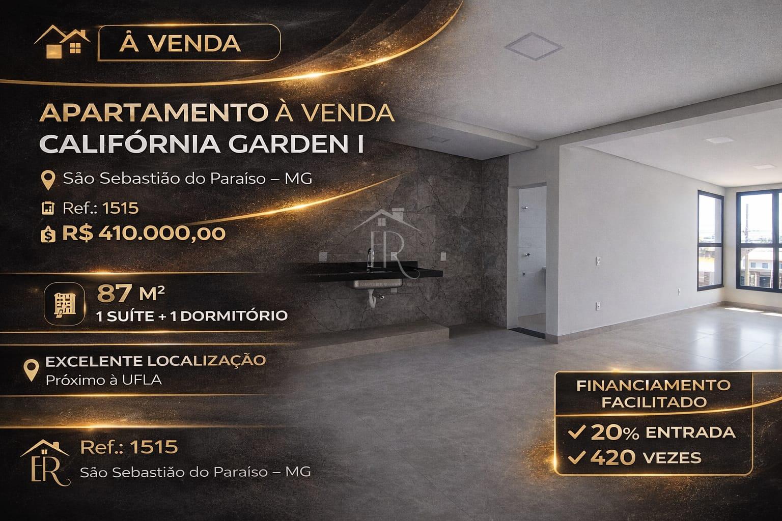Apartamento à venda, Califórnia Garden I, SAO SEBASTIAO DO PARAISO - MG