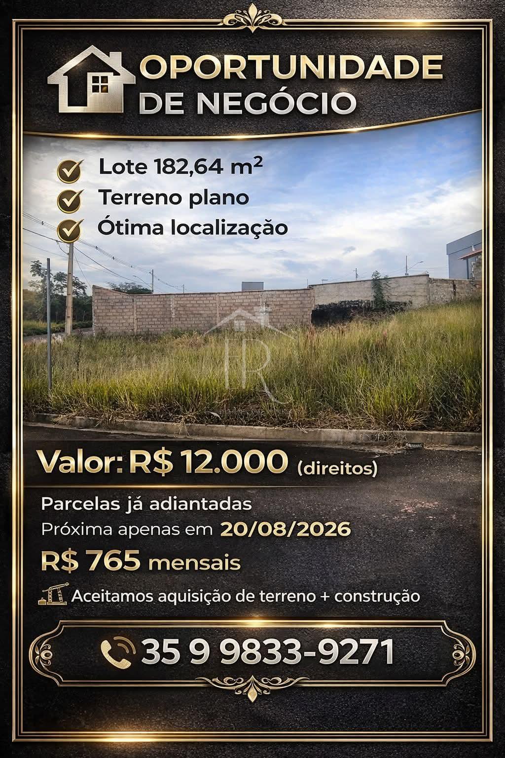 Terreno Ã  venda, PARQUE BELVEDERE III, SAO SEBASTIAO DO PARAISO - MG