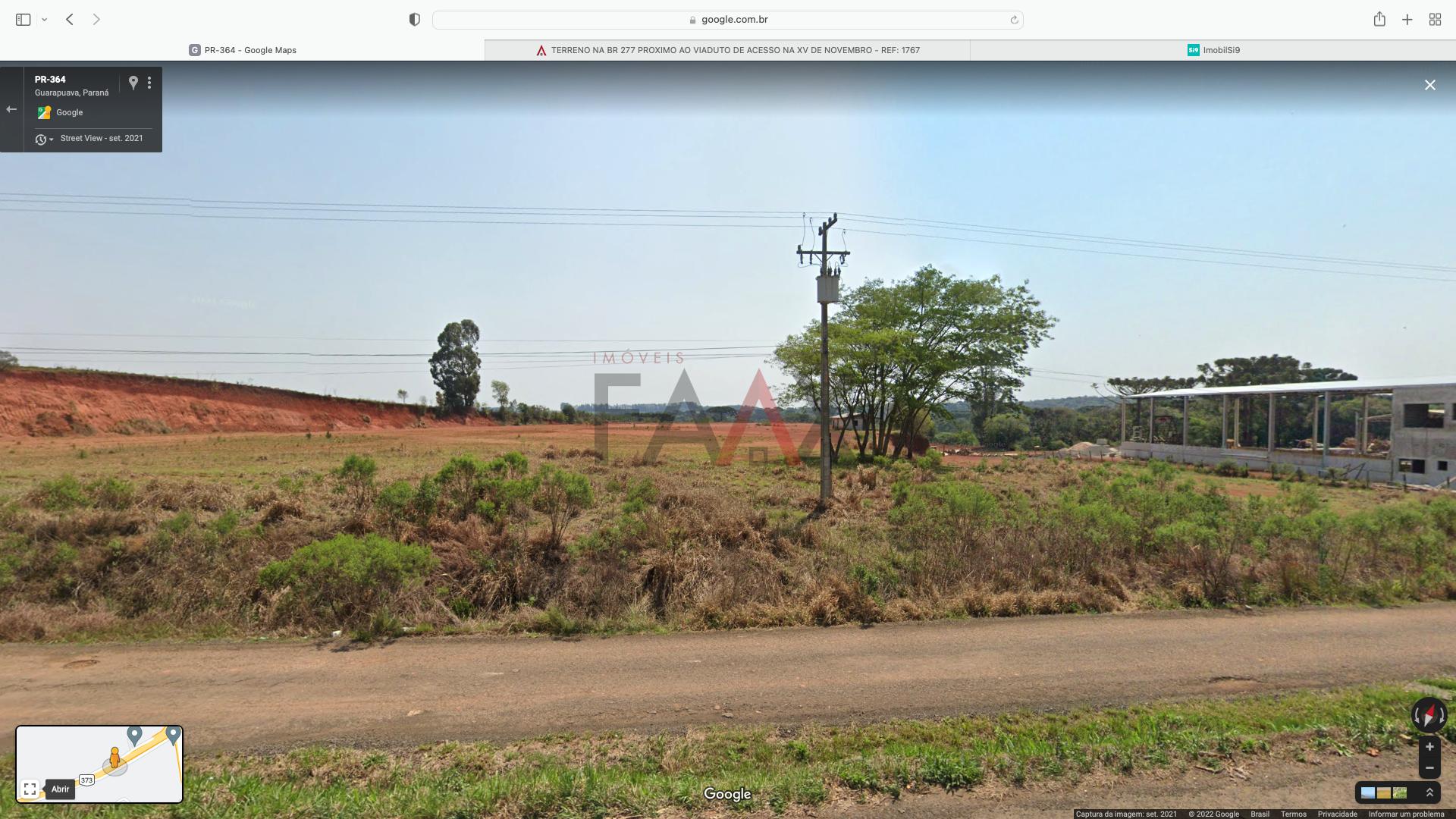 TERRENO NA BR 277 PROXIMO AO VIADUTO DE ACESSO NA XV DE NOVEMBRO