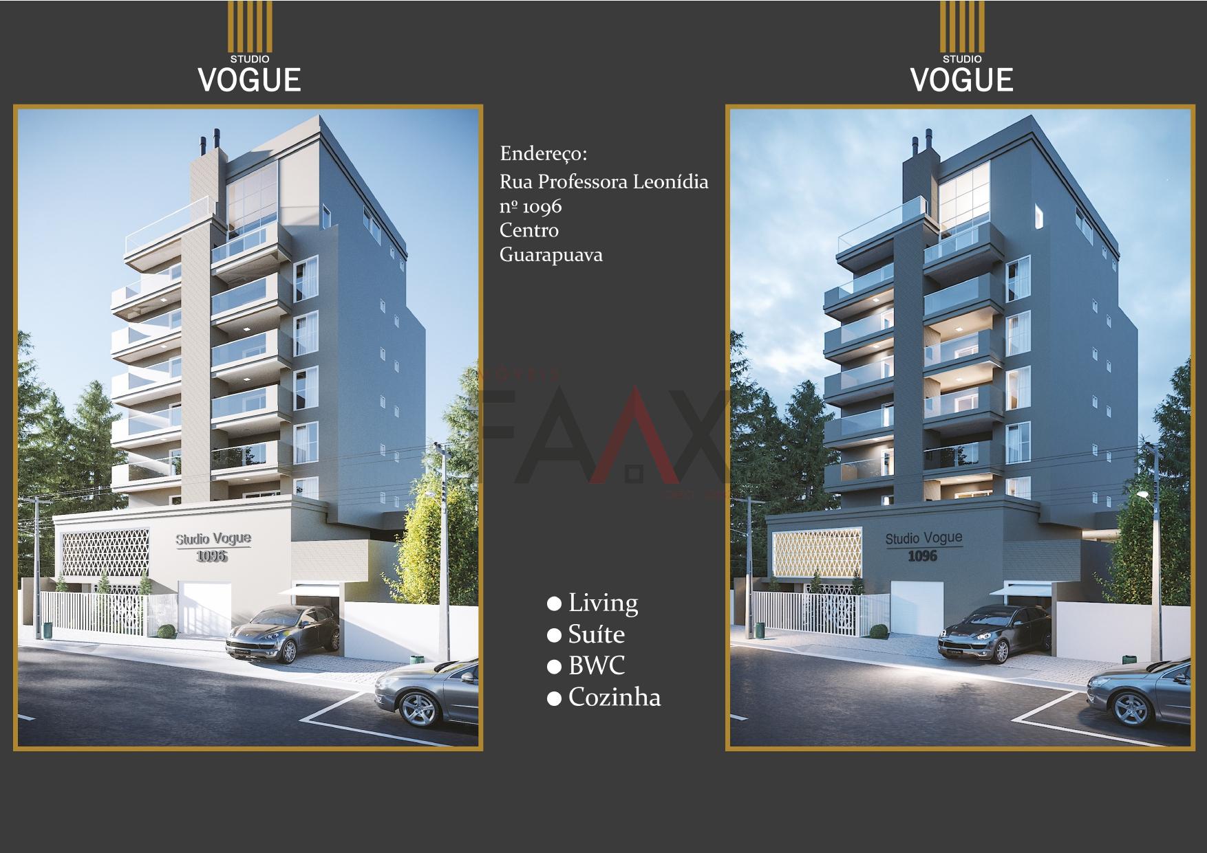 Excelente Studio em construção no Centro da cidade, Guarapuava - PR
