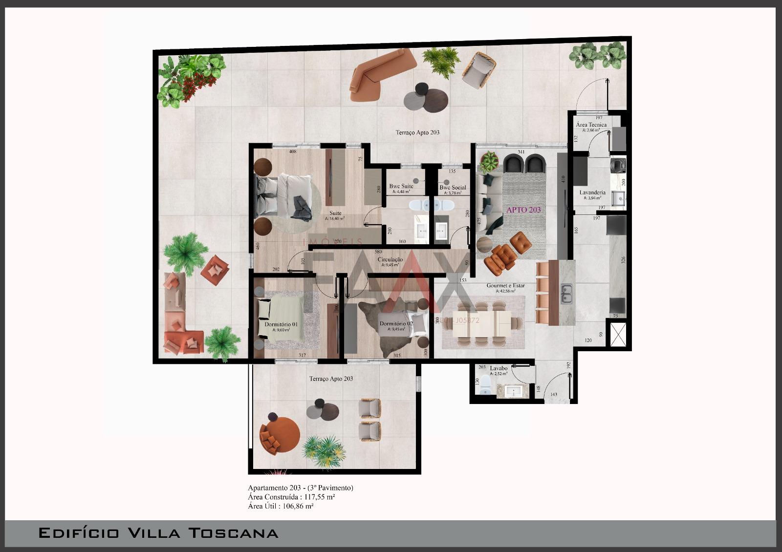 Apartamento à venda com 2 quartos, 203m² - Foto 14