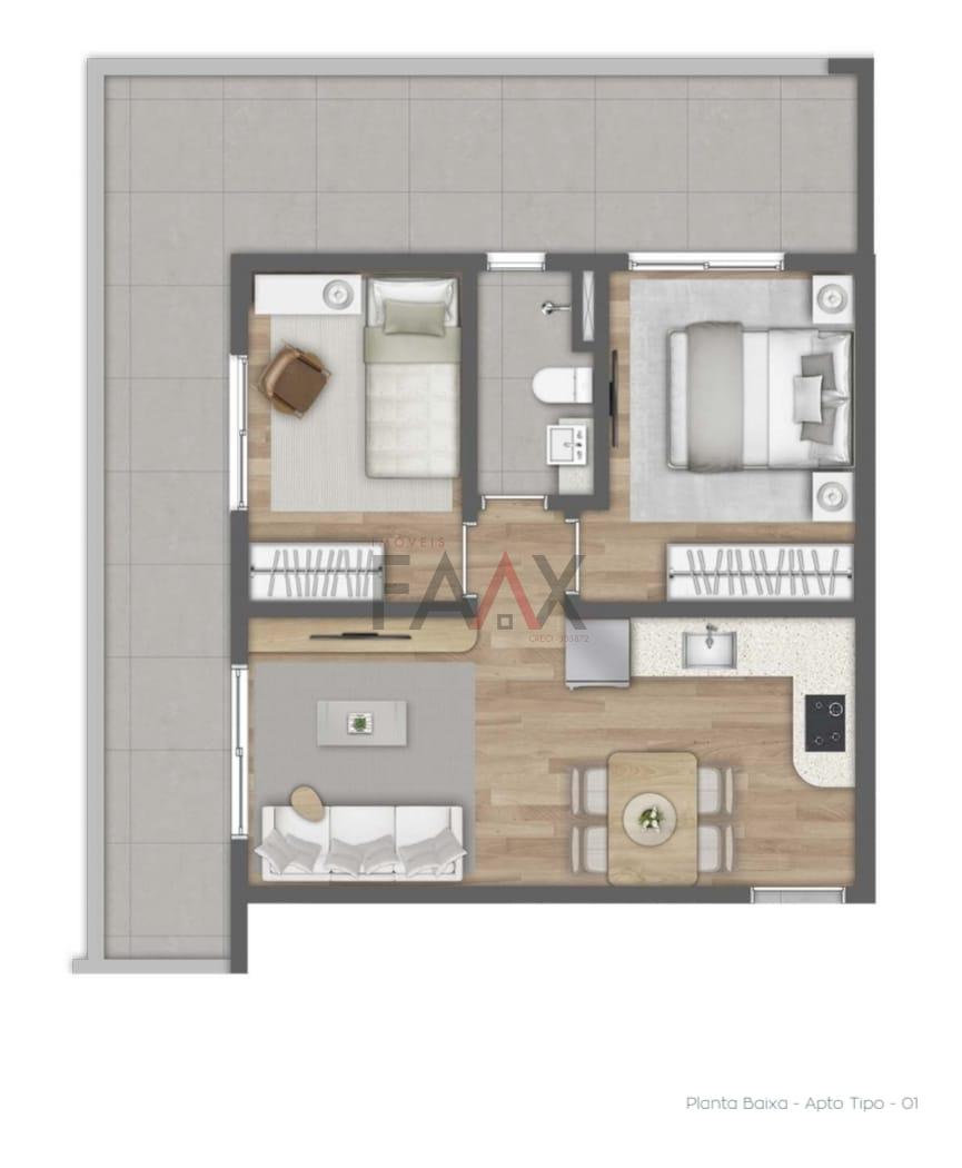 Apartamento à venda com 2 quartos, 104m² - Foto 6