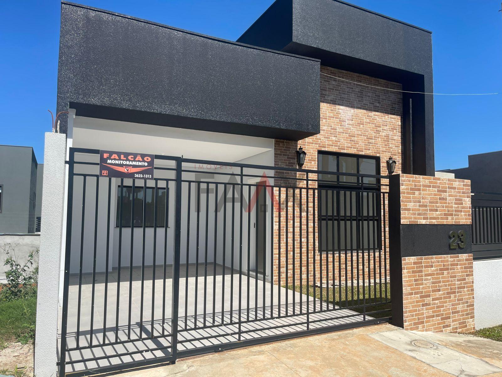 Casa nova com 2 dormitórios à venda, BOQUEIRÃO, GUARAPUAVA - PR