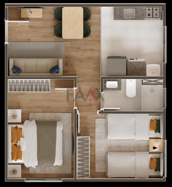 Apartamento, 2 quartos, 40 m² - Foto 11