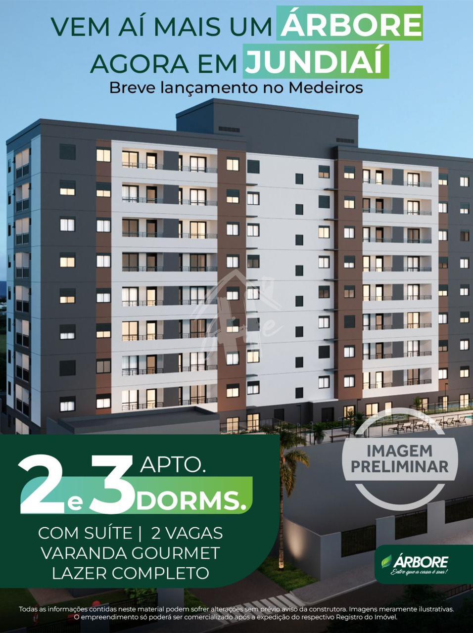 Apartamentos de 2 e 3 Dormit?rios no Residencial Aura Jundia?, SP