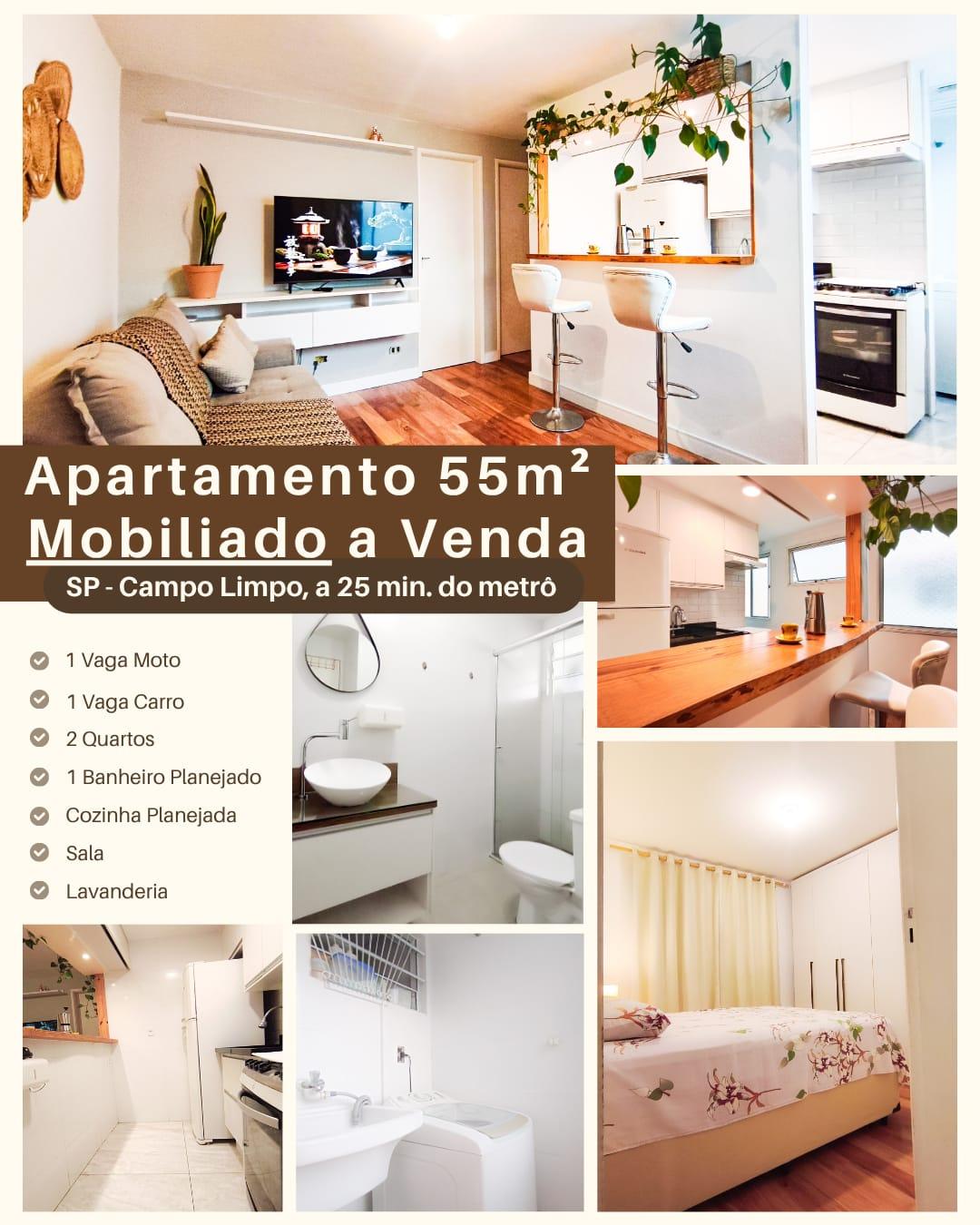 Apartamento com 2 dormitórios à venda, JD. CAMPO LIMPO, SAO PAULO - SP