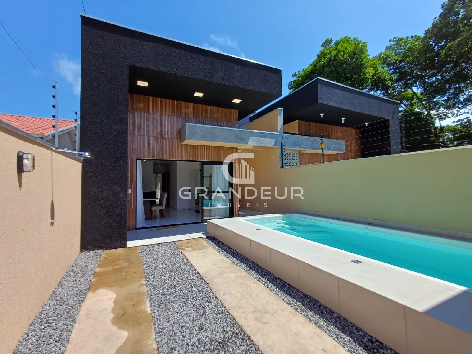 Casa nova mobiliada com piscina e suíte esperando por você