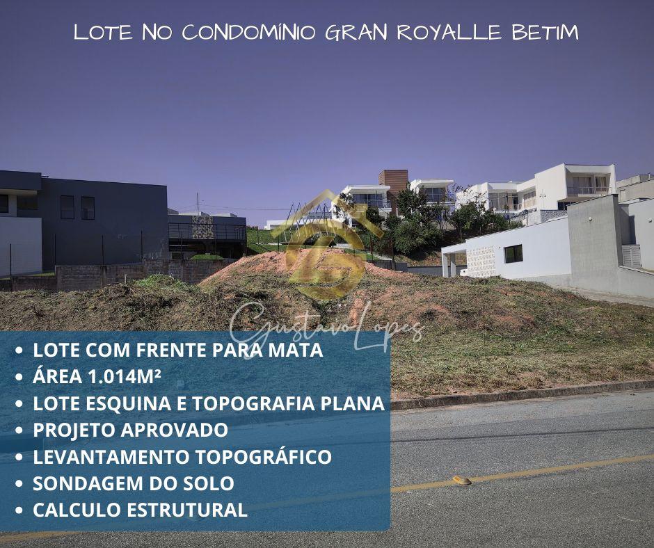 EXCELENTE LOTE DE ESQUINA COM PROJETO APROVADO NO CONDOMINIO G...