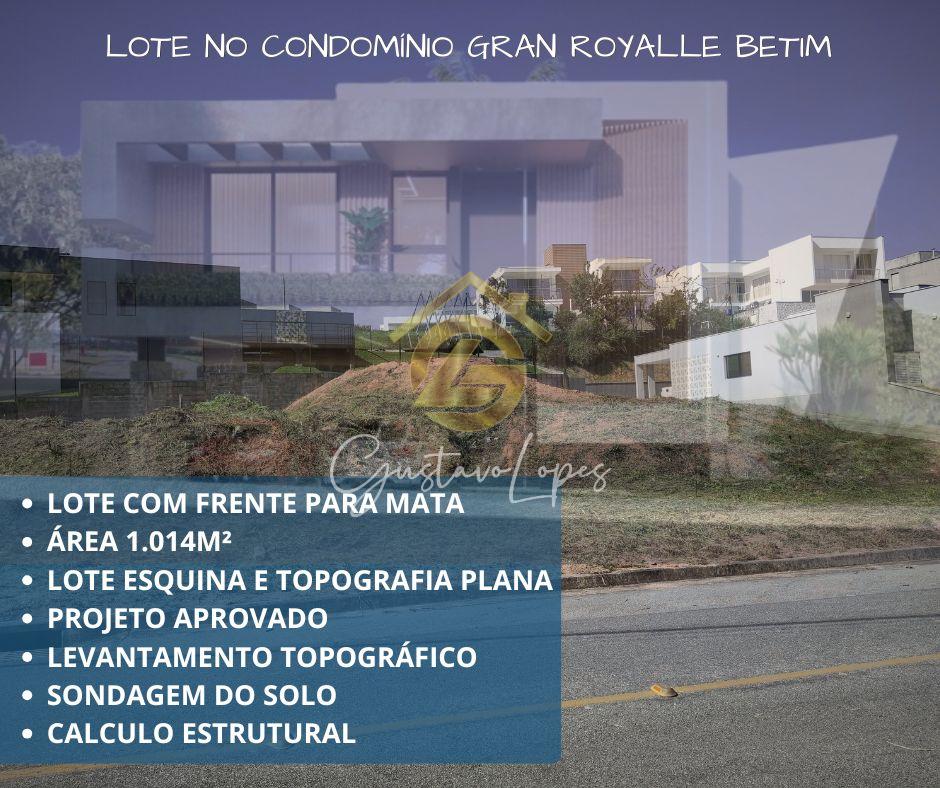 EXCELENTE LOTE DE ESQUINA COM PROJETO APROVADO NO CONDOMINIO G...