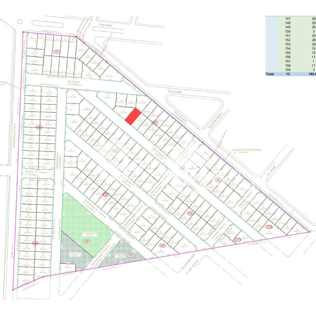Lote 10 quadra 148, loteamento Viena, Itaipulândia-PR.