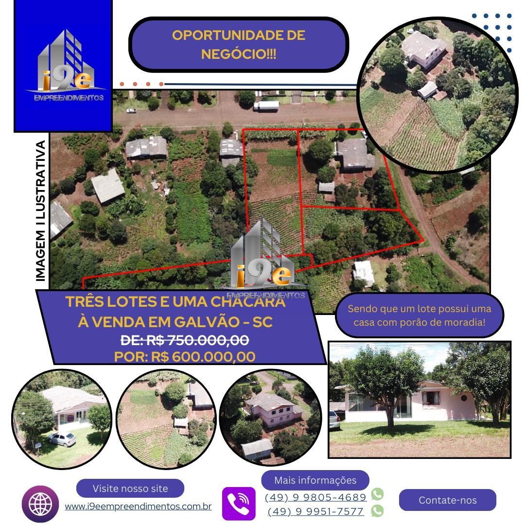 VENDE-SE LOTES URBANOS N  06,07, 08 E CHCARA N  39, SITUADOS NA QUADRA 41, NA RUA SANSO CARNEIRO,
