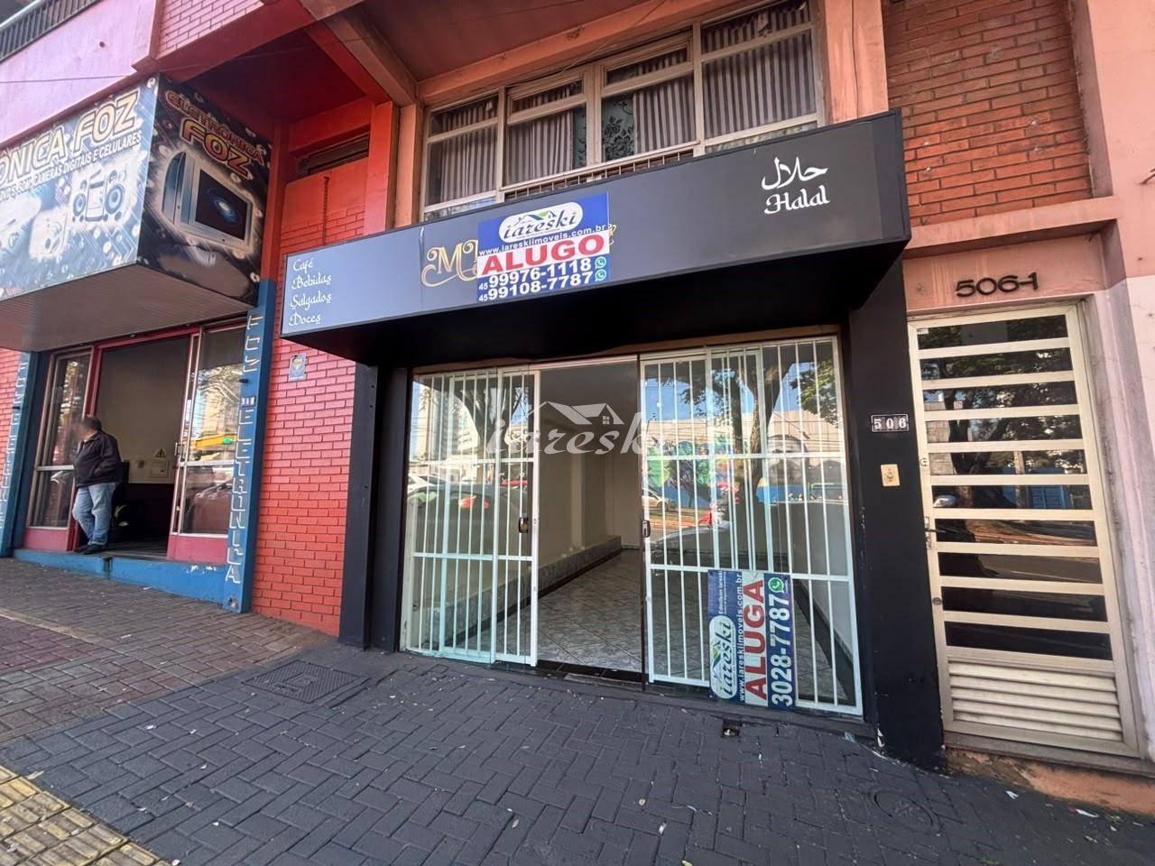 Sala comercial disponível para locação na Avenida JK no Centro de Foz do Iguaçu