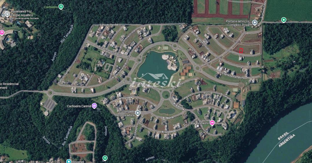 Terreno a venda no Ritz Cataratas Yacht com 450m² na 3° terceira fase em Foz do Iguaçu - PR