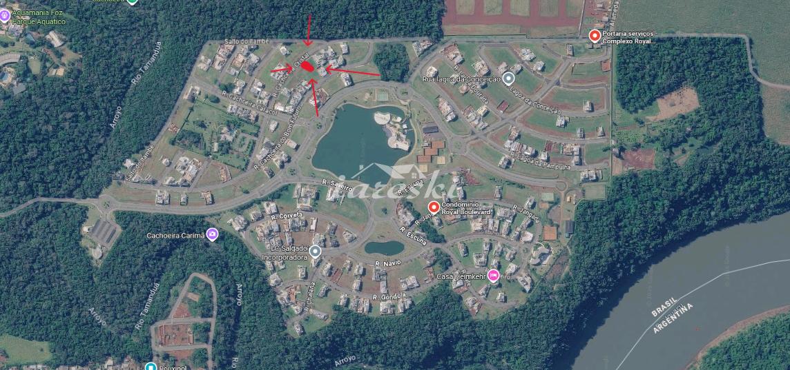 Terreno a venda no Royal Boulevard Yacht com 550m² na 2° Segunda fase em Foz do Iguaçu - PR