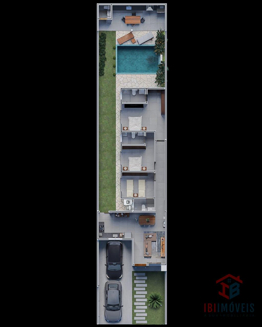 Casa nova e moderna com 3 suites  à venda, em condomínio Fecha...