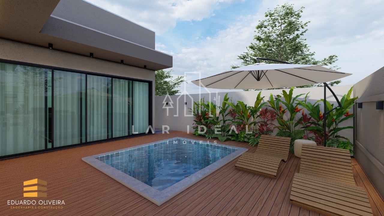 Belíssima Casa em Construção no Condomínio Águas Clara com 03 Suítes