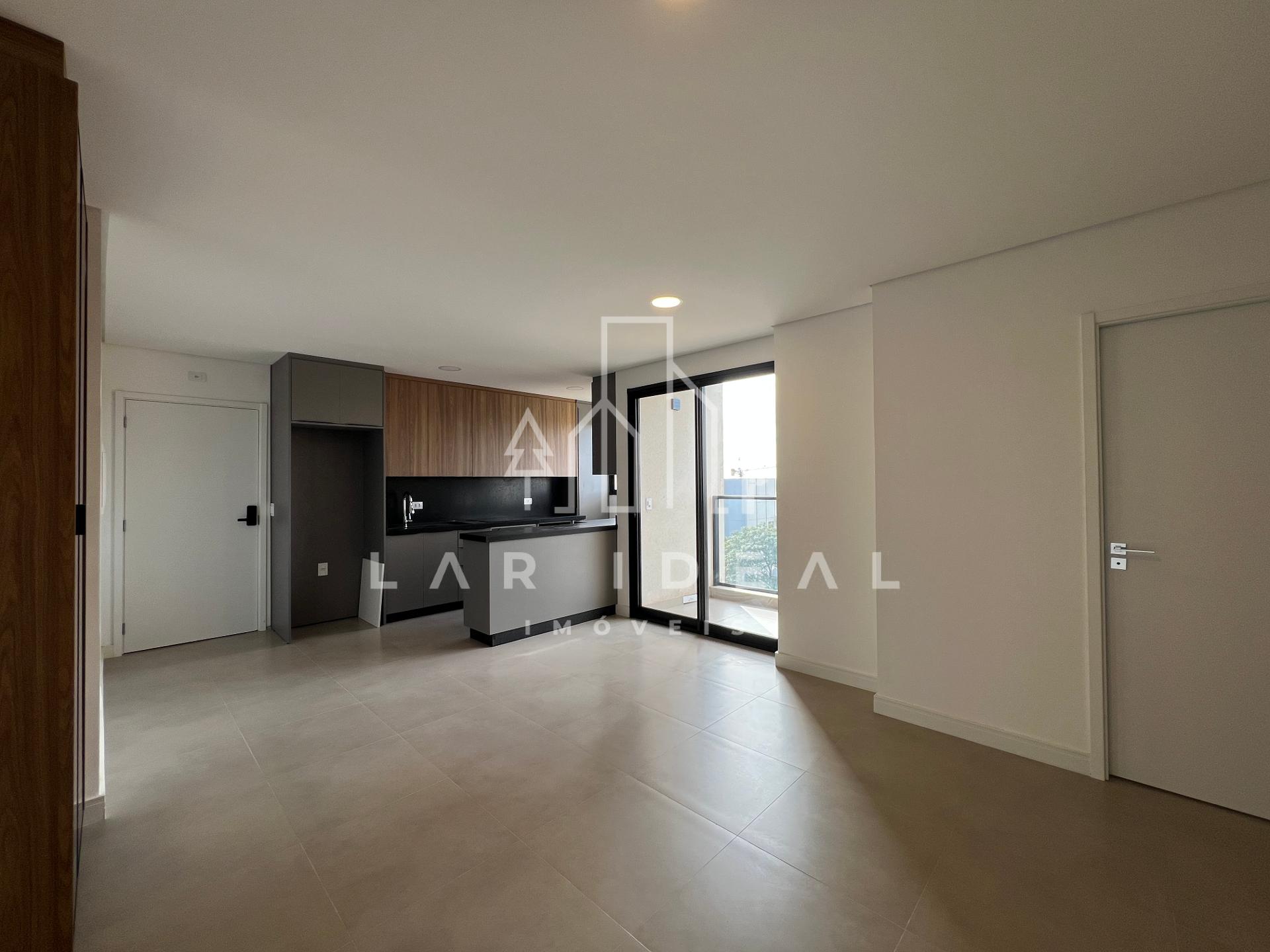 Apartamento semimobiliado na av. pedro basso, Edificio Villa Fomm, com 1 suíte e 1 quarto