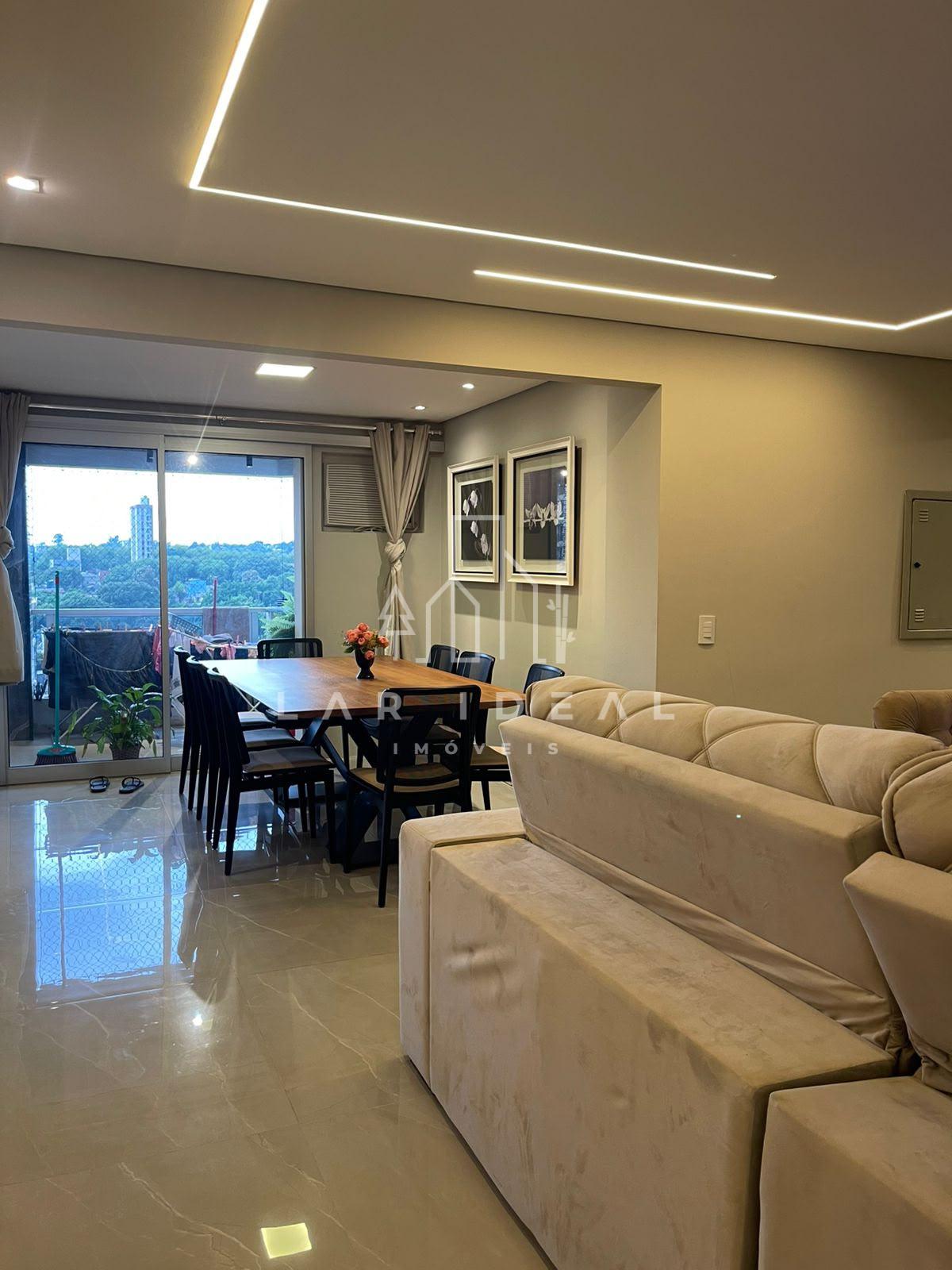 Apartamento de alto padrão totalmente mobiliado no Residencial Vivaldi, com 1 suite e 2 quartos