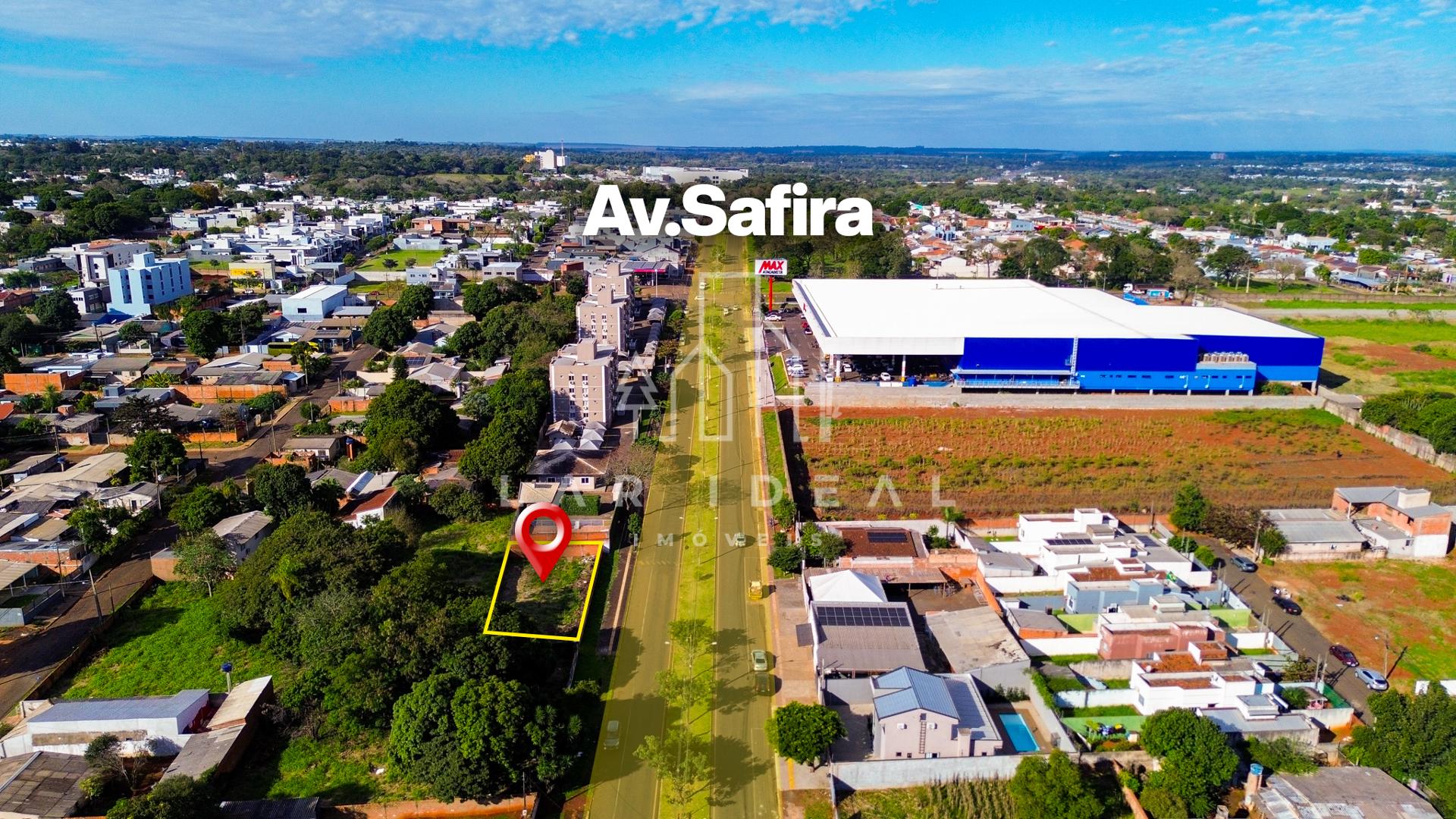 Terreno Comercial com 395,60m² na Av. Safira em frente ao Muff...