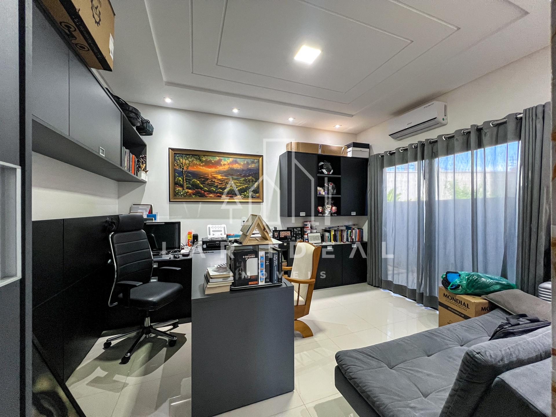 Sobrado de Luxo no Cond. Terras Alpha II, mobiliado, com 3 suites, área gourmet e piscina