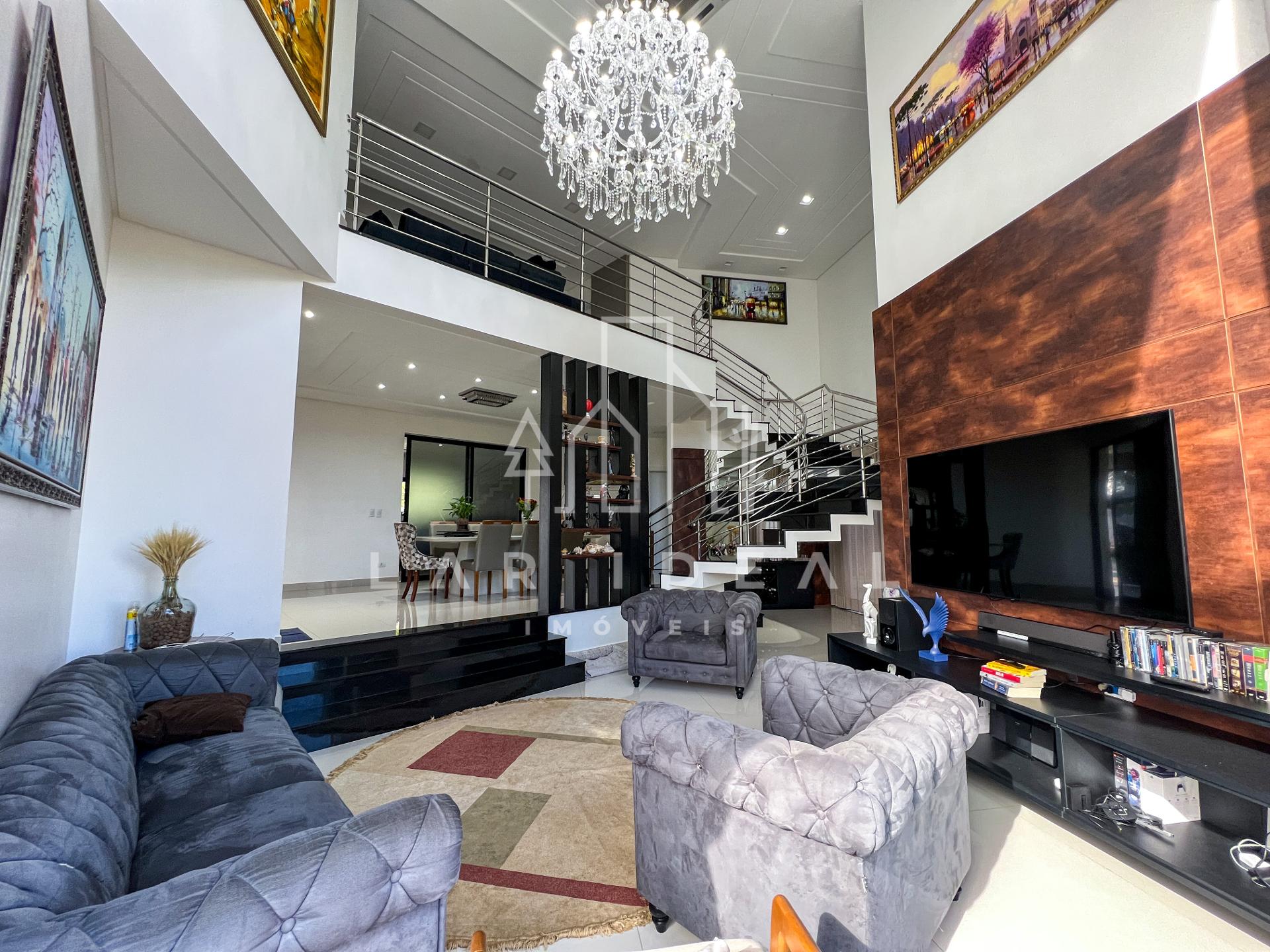Sobrado de Luxo no Cond. Terras Alpha II, mobiliado, com 3 suites, área gourmet e piscina
