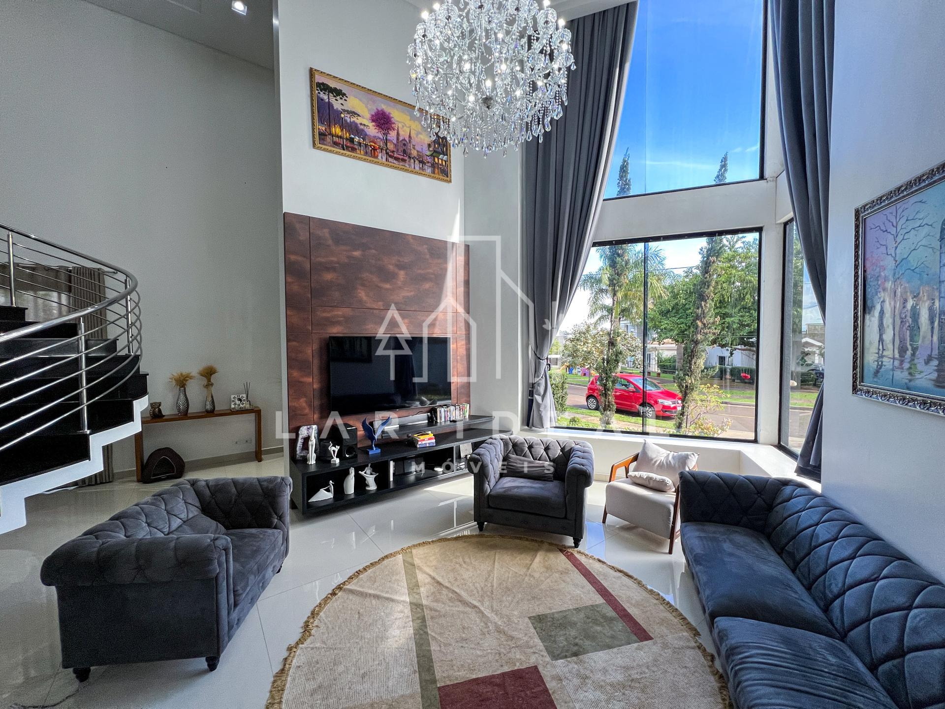 Sobrado de Luxo no Cond. Terras Alpha II, mobiliado, com 3 suites, área gourmet e piscina