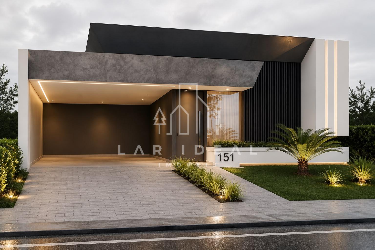 Casa de alto padrao em construçao no Condominio Aguas Clara, com 3 suites e 2 closet